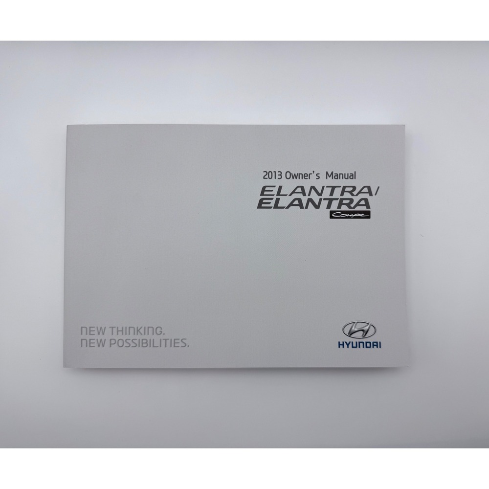 2013 Hyundai Elantra Elantra Coupe‎ Owners Manual Handbook Supplement Set OEM